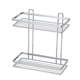 Εταζέρα 2 Θέσεων Elegant 02-8680 25x12x27.5cm Inox Estia Ανοξείδωτο Ατσάλι