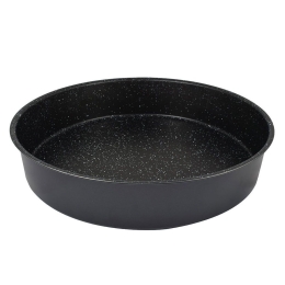 Ταψί Στρογγυλό Αντικολλητικό Magma 01-7225 Φ36cm Black Estia Αλουμίνιο