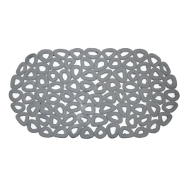 Αντιολισθητικό Μπάνιου Eco 02-11604 68x35cm Grey Estia 35Χ68 PVC