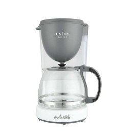 Καφετιέρα Γαλλικού Gusto 06-11642 1,25Lt 750W White-Grey Estia Πλαστικό, Γυαλί
