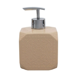 Δοχείο Κρεμοσάπουνου Feng Shui 02-11451 460ml Beige Estia Πηλός