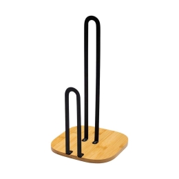 Βάση Χαρτιού Κουζίνας Essentials 01-13196 16x16x31,3cm Natural-Black Estia Μέταλλο