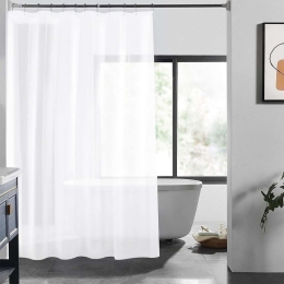 Κουρτίνα Μπάνιου Αδιάβροχη 02-11710 180x200cm White Estia 180Πx200Υ PEVA