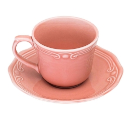 Φλυτζάνι Τσαγιού Athénée 07-13646 200ml Rose Estia Πορσελάνη