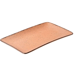 Πιατέλα Ορθογώνια Terra 07-16012 31x21cm Salmon Estia Πορσελάνη