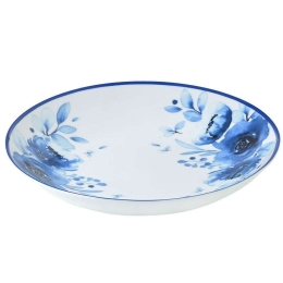 Πιάτο Βαθύ Blue Rose 07-16104 23cm White-Blue Estia Πορσελάνη