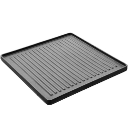 Πλάκα Ψησίματος 2 Όψεων Iron 01-15213 38x38cm Black Estia Μαντέμι