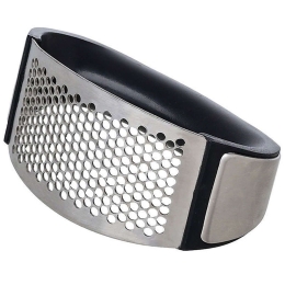 Πρέσα Σκόρδου 01-14216 Inox-Black Estia Ατσάλι,Σιλικόνη