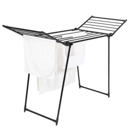 Απλώστρα Δαπέδου Πτυσσόμενη 04-14223 175x107x60cm Black Estia