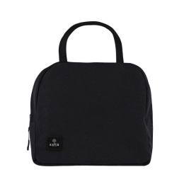 Τσάντα Φαγητού Ισοθερμική 01-17064 28,2x24x13cm 6Lt Black Estia 100% Βαμβάκι