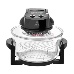 Φουρνάκι Ρομπότ Crystal Cook 06-16555 38x33x32cm 1400W 12Lt Black Estia Γυαλί