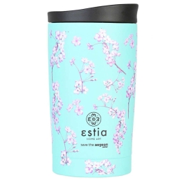 Ποτήρι - Θερμός Save The Aegean Blossom 01-20446 7,5x7,5x14,5cm 350ml Multi Estia