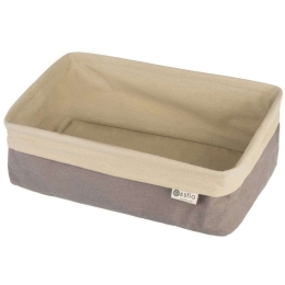 Καλάθι Αποθήκευσης Fjord 02-19464 30x20x10cm Beige-Taupe Estia Πολυέστερ