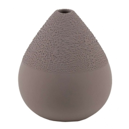 Βάζο Pearly LBTRD0015357 8x9cm Greige Raeder Πορσελάνη