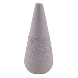 Βάζο Pearly LBTRD0014375 6x14cm Grey Raeder Πορσελάνη