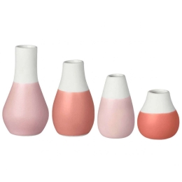 Βάζα Pastels (Σετ 4Τμχ) LBTRD0013614 4/8,5cm Multi Raeder Πορσελάνη,Γυαλί
