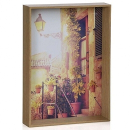 Κορνίζα LBTAH-AX64152 13x18cm Oak Andrea House Mdf,Γυαλί