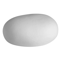 Διακοσμητικό Βότσαλο Με Led LBTRD0014464 15,5x9,5x7,5cm White Raeder Πορσελάνη