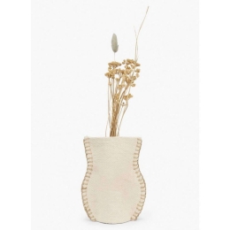 Διακοσμητικό Καλάθι Asana LBTCAASANA23BCR 23x13cm Ecru Calma House 100% Βαμβάκι