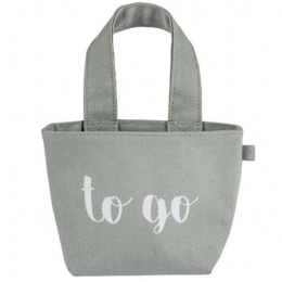Διακοσμητικό Τσαντάκι-Καλάθι To Go LBTRD0014177 12x9x24cm Grey Raeder Βαμβάκι,Pvc