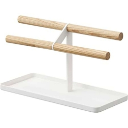 Βάση Κοσμημάτων LBTYMZK5170 24x10,5x13,5cm Natural-White Yamazaki Ατσάλι,Ξύλο
