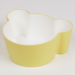 Δοχείο Φαγητού Παιδικό Bear LBTTNJTN-0131-YL 10x5,5cm Yellow Takenaka 1 τμχ Pet,Σιλικόνη