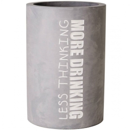 Σαμπανιέρα More Drinking LBTRD0015120 Φ13,5x21,5cm White-Grey Raeder Τσιμέντο