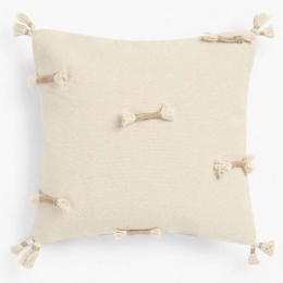 Μαξιλαροθήκη Διακοσμητική Cuenca LBTCACUENC45BEI Beige Calma House 45X45 45x45cm 100% Βαμβάκι