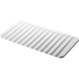 Επιφάνεια Στραγγίσματος Flow LBTYMZK7445 38x20x1,2cm White Yamazaki Σιλικόνη
