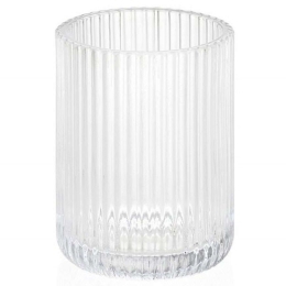 Ποτηροθήκη Stripes LBTAH-BA69103 Φ10,5cm Clear Andrea House Γυαλί