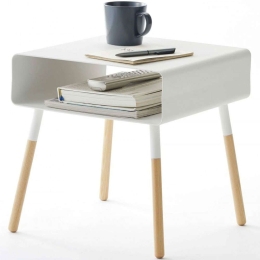 Βοηθητικό Τραπεζάκι Short YMZK4229 35x35x35cm Black-Natural