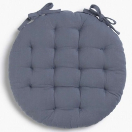 Μαξιλάρι Καρέκλας Gavema LBTCAGAVE40DAZU Φ40cm Blue Calma House 100% Βαμβάκι