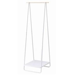 Κρεμάστρα Δαπέδου Με Ράφι Slim LBTYMZK2297 52x47x144cm White-Natural Yamazaki Ατσάλι,Ξύλο