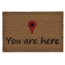 Πατάκι Εισόδου You Are Here LBTAH-AX69346 40x60cm Multi Andrea House 40Χ60