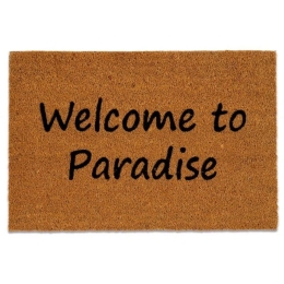 Πατάκι Εισόδου Welcome To Paradise LBTAH-AX71033 40x60cm Brown-Black Andrea House 40Χ60