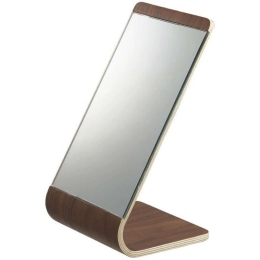 Καθρέπτης Επιτραπέζιος Rin YMZK6737 13x12x23,3cm Brown Yamazaki Wood, Glass