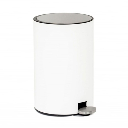 Κάδος Κουζίνας AH-CC70174 12L 26x35x42cm White-Inox Andrea House Μέταλλο,Πλαστικό