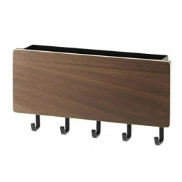 Κλειδοθήκη Μαγνητική YMZK2729 18x3x9,5cm Black-Brown Yamazaki Ατσάλι,Polywood