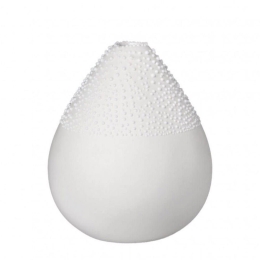 Βάζο Πορσελάνινο Mini Pearly Design 3 RD0014379 8x9cm White Raeder Πορσελάνη,Γυαλί