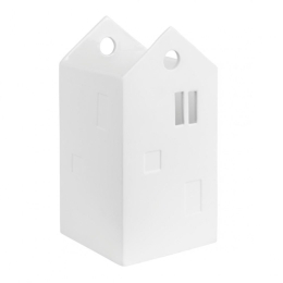 Βάζο Πορσελάνινο Home RD0016583 10x10x20cm White Raeder Πορσελάνη