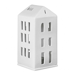 Κηροπήγιο Για Ρεσώ Hipped Roof RD0012957 8x8x16,5cm White Raeder Πορσελάνη