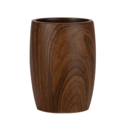 Ποτηροθήκη Classic Wood AH-BA72063 Φ8x11cm Brown Andrea House Πολυρεσίνη