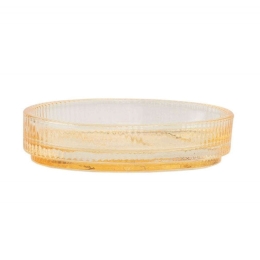Σαπουνοθήκη Vintage Crystal AH-BA72011 12x9x2,5cm Yellow Andrea House Γυαλί