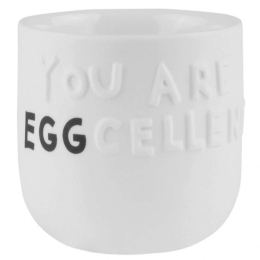 Αυγοθήκη You Are Eggcellent RD0016545 Φ5x4,5cm White-Black Raeder Πορσελάνη