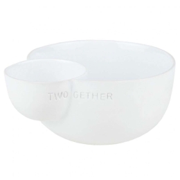 Μπωλ Σερβιρίσματος Two Gether RD0016325 14x12x6,5cm White Raeder Πορσελάνη
