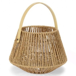 Φανάρι Bamboo AH-AX21535 Φ26x28,5 Natural Andrea House Bamboo
