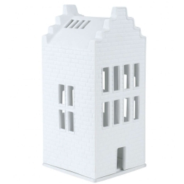 Κηροπήγιο Για Ρεσώ Brick House RD0090683 9x9,5x21cm White Raeder Πορσελάνη
