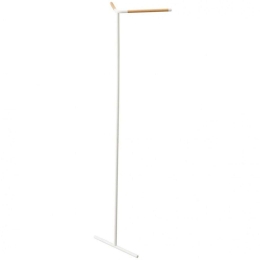 Κρεμάστρα Δαπέδου Γωνιακή Slim YMZK5550 39x48,5x160cm Natural-White Yamazaki Ατσάλι,Ξύλο