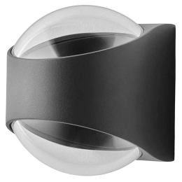 Φωτιστικό Τοίχου - Απλίκα Saga LOOM-830-002 12x10,5x12cm Led 1250Im 12,5W 3000K Black Loom Design