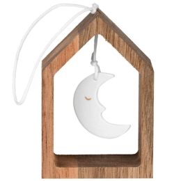 Στολίδι Χριστουγεννιάτικο Moon RD0092123 5x7cm Natural-White Raeder